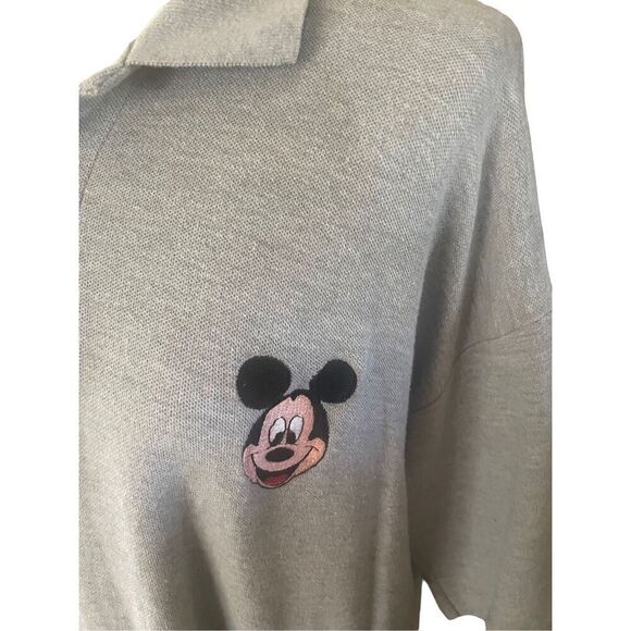 Mickey Unlmtd. Mickey Mouse Gray Polo Short Sleeve 100% Cotton Shirt Size XXL-EU - Picture 4 of 9